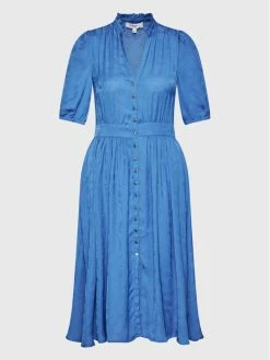 Morgan Γυναίκες Φορέματα σε Στυλ Πουκάμισο & Σεμιζιέ Φόρεμα πουκάμισο 222-RANISA Μπλε Regular Fit -Εξοδος Morgan Κατάστημα unnamed file 433