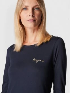 Morgan Γυναίκες Μπλουζάκια Μπλουζάκι 222-TCOEUR Σκούρο μπλε Regular Fit -Εξοδος Morgan Κατάστημα unnamed file 437