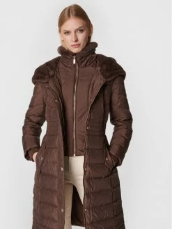 Morgan Γυναίκες Χειμωνιάτικα Μπουφάν Μπουφάν πουπουλένιο 222-GILLER Καφέ Slim Fit -Εξοδος Morgan Κατάστημα unnamed file 44