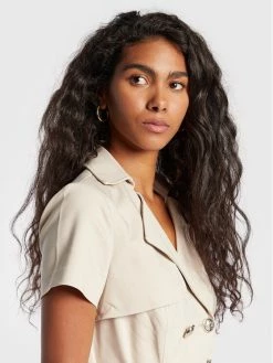 Morgan Γυναίκες Καθημερινά Φορέματα Φόρεμα καθημερινό 222-RFENZO Μπεζ Regular Fit -Εξοδος Morgan Κατάστημα unnamed file 447