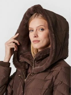 Morgan Γυναίκες Χειμωνιάτικα Μπουφάν Μπουφάν πουπουλένιο 222-GILLER Καφέ Slim Fit -Εξοδος Morgan Κατάστημα unnamed file 45