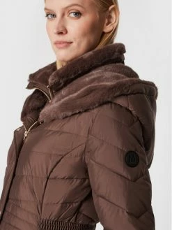 Morgan Γυναίκες Χειμωνιάτικα Μπουφάν Μπουφάν πουπουλένιο 222-GILLER Καφέ Slim Fit -Εξοδος Morgan Κατάστημα unnamed file 46