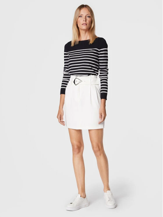 Morgan Γυναίκες Φούστα Mini 222-JRING.F Λευκό Regular Fit 4 Morgan Γυναίκες Φούστα Mini 222-JRING.F Λευκό Regular Fit - Image 2