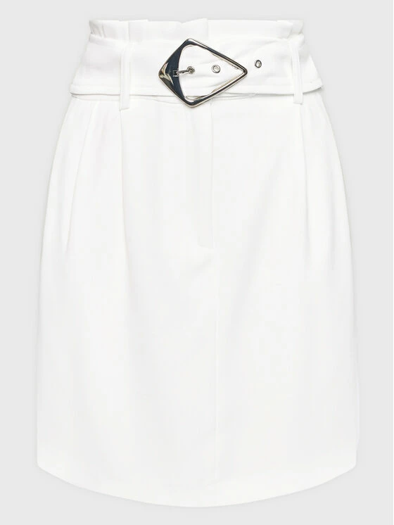 Morgan Γυναίκες Φούστα Mini 222-JRING.F Λευκό Regular Fit 7 Morgan Γυναίκες Φούστα Mini 222-JRING.F Λευκό Regular Fit - Image 5