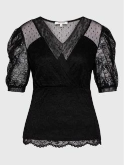 Morgan Γυναίκες Μπλουζάκια Μπλουζάκι 222-DRINK Μαύρο Slim Fit -Εξοδος Morgan Κατάστημα unnamed file 476