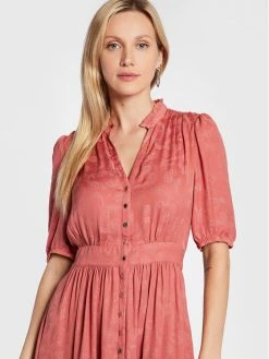 Morgan Γυναίκες Φορέματα σε Στυλ Πουκάμισο & Σεμιζιέ Φόρεμα πουκάμισο 222-RANISA Ροζ Regular Fit -Εξοδος Morgan Κατάστημα unnamed file 496