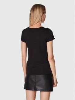 Morgan Γυναίκες T-shirts T-Shirt 222-DCOEUR Μαύρο Regular Fit -Εξοδος Morgan Κατάστημα unnamed file 509