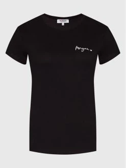 Morgan Γυναίκες T-shirts T-Shirt 222-DCOEUR Μαύρο Regular Fit -Εξοδος Morgan Κατάστημα unnamed file 511