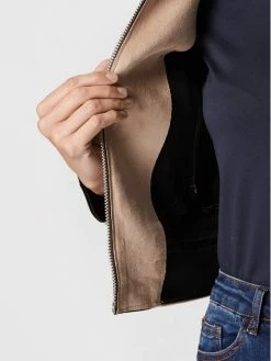 Morgan Γυναίκες Δερμάτινα Μπουφάν Μπουφάν από απομίμηση δέρματος 222-GSUD Μπεζ Regular Fit -Εξοδος Morgan Κατάστημα unnamed file 521