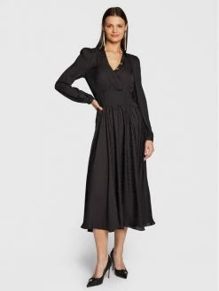 Morgan Γυναίκες Καθημερινά Φορέματα Φόρεμα καθημερινό 222-RONEW Μαύρο Regular Fit