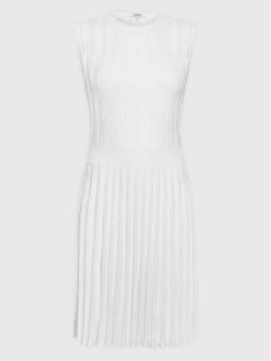 Morgan Γυναίκες Καθημερινά Φορέματα Φόρεμα καθημερινό 222-RMPLISS Λευκό Regular Fit -Εξοδος Morgan Κατάστημα unnamed file 532