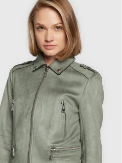 Morgan Γυναίκες Μεταβατικά Μπουφάν Μπουφάν μεταβατικό 222-GSUD Πράσινο Regular Fit -Εξοδος Morgan Κατάστημα unnamed file 536