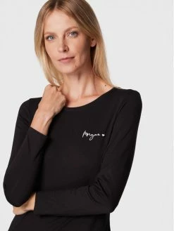 Morgan Γυναίκες Μπλουζάκια Μπλουζάκι 222-TCOEUR Μαύρο Regular Fit -Εξοδος Morgan Κατάστημα unnamed file 556