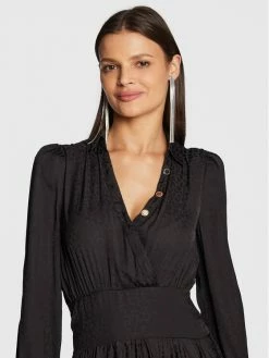 Morgan Γυναίκες Καθημερινά Φορέματα Φόρεμα καθημερινό 222-RONEW Μαύρο Regular Fit -Εξοδος Morgan Κατάστημα unnamed file 56