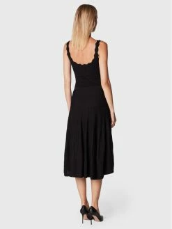 Morgan Γυναίκες Καθημερινά Φορέματα Φόρεμα καθημερινό 222-RMCROA Μαύρο Regular Fit -Εξοδος Morgan Κατάστημα unnamed file 566