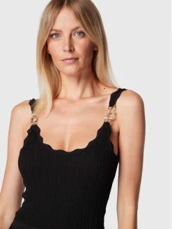 Morgan Γυναίκες Καθημερινά Φορέματα Φόρεμα καθημερινό 222-RMCROA Μαύρο Regular Fit -Εξοδος Morgan Κατάστημα unnamed file 567