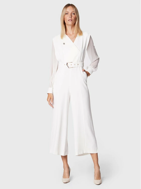 Morgan Γυναίκες Ολόσωμες Φόρμες Ολόσωμη φόρμα 222-PIPAM.F Λευκό Regular Fit 4 Morgan Γυναίκες Ολόσωμες Φόρμες Ολόσωμη φόρμα 222-PIPAM.F Λευκό Regular Fit - Image 2