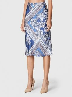 Morgan Γυναίκες Φούστα Midi 222-JOMONY.F Μπλε Regular Fit