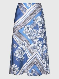 Morgan Γυναίκες Φούστα Midi 222-JOMONY.F Μπλε Regular Fit -Εξοδος Morgan Κατάστημα unnamed file 583