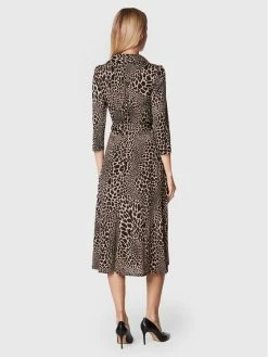 Morgan Γυναίκες Καθημερινά Φορέματα Φόρεμα καθημερινό 222-ROBBIE Καφέ Regular Fit -Εξοδος Morgan Κατάστημα unnamed file 586