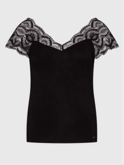 Morgan Γυναίκες Μπλουζάκια Μπλουζάκι 222-DELOA Μαύρο Regular Fit -Εξοδος Morgan Κατάστημα unnamed file 593