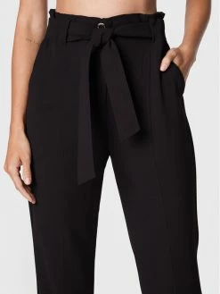 Morgan Γυναίκες Υφασμάτινα Παντελόνια Παντελόνι υφασμάτινο 222-PIPOU.F Μαύρο Regular Fit -Εξοδος Morgan Κατάστημα unnamed file 597