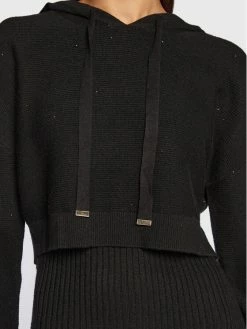 Morgan Γυναίκες Μπλούζες Χωρίς Φερμουάρ Σετ μπλούζα και φόρεμα 222-RMAIA Μαύρο Regular Fit -Εξοδος Morgan Κατάστημα unnamed file 62