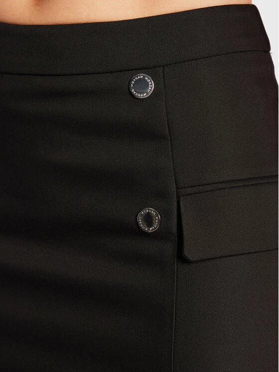 Morgan Γυναίκες Φούστα Mini 222-JUDIT.F Μαύρο Regular Fit 6 Morgan Γυναίκες Φούστα Mini 222-JUDIT.F Μαύρο Regular Fit - Image 4