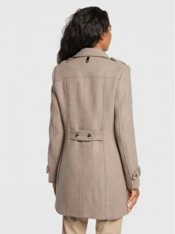 Morgan Γυναίκες Μεταβατικά Παλτά Μάλλινο παλτό 222-GFABI Μπεζ Regular Fit -Εξοδος Morgan Κατάστημα unnamed file 626