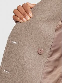 Morgan Γυναίκες Μεταβατικά Παλτά Μάλλινο παλτό 222-GFABI Μπεζ Regular Fit -Εξοδος Morgan Κατάστημα unnamed file 628