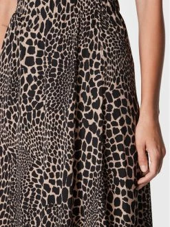 Morgan Γυναίκες Midi Φούστα σε γραμμή Α 222-JOBBIE Καφέ Regular Fit -Εξοδος Morgan Κατάστημα unnamed file 632