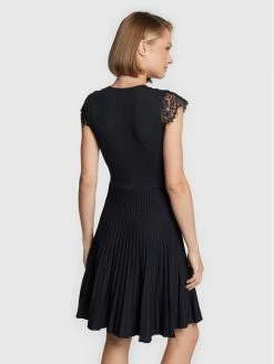 Morgan Γυναίκες Πλεκτά Φορέματα Φόρεμα υφασμάτινο 222-RMBOBA Σκούρο μπλε Regular Fit -Εξοδος Morgan Κατάστημα unnamed file 636