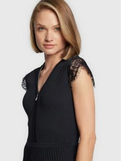 Morgan Γυναίκες Πλεκτά Φορέματα Φόρεμα υφασμάτινο 222-RMBOBA Σκούρο μπλε Regular Fit -Εξοδος Morgan Κατάστημα unnamed file 637