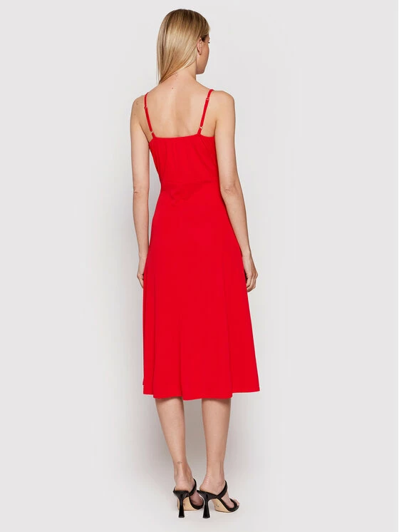 Morgan Γυναίκες Κοκτέιλ Φορέματα Φόρεμα κοκτέιλ 221-RKARYA Κόκκινο Regular Fit 5 Morgan Γυναίκες Κοκτέιλ Φορέματα Φόρεμα κοκτέιλ 221-RKARYA Κόκκινο Regular Fit - Image 3