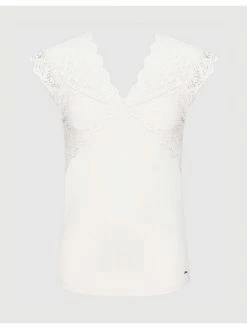 Morgan Γυναίκες Μπλουζάκια Μπλουζάκι 221-DENAMA Μπεζ Slim Fit -Εξοδος Morgan Κατάστημα unnamed file 668