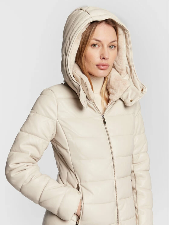 Morgan Γυναίκες Πουπουλένια Μπουφάν Μπουφάν από απομίμηση δέρματος 212-GKELY Εκρού Regular Fit 7 Morgan Γυναίκες Πουπουλένια Μπουφάν Μπουφάν από απομίμηση δέρματος 212-GKELY Εκρού Regular Fit - Image 5