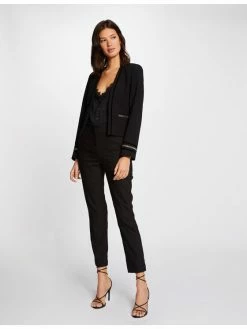 Morgan Γυναίκες Σακάκια & Μπλέιζερ Μπλέιζερ 212-VELTA.F Μαύρο Regular Fit -Εξοδος Morgan Κατάστημα unnamed file 686