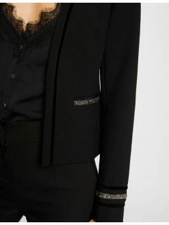 Morgan Γυναίκες Σακάκια & Μπλέιζερ Μπλέιζερ 212-VELTA.F Μαύρο Regular Fit -Εξοδος Morgan Κατάστημα unnamed file 688