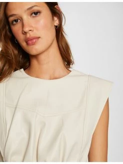 Morgan Γυναίκες Μπλουζάκια Μπλουζάκι 212-OBY Μπεζ Regular Fit -Εξοδος Morgan Κατάστημα unnamed file 699