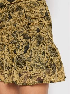 Morgan Γυναίκες Φούστα Mini 221-JAYMO.F Καφέ Regular Fit -Εξοδος Morgan Κατάστημα unnamed file 716