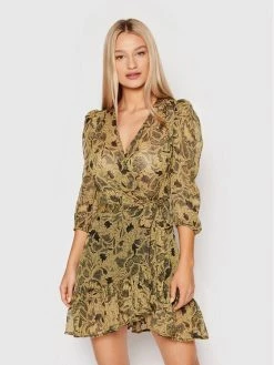 Morgan Γυναίκες Καθημερινά Φορέματα Φόρεμα καθημερινό 221-RIMA.F Καφέ Regular Fit