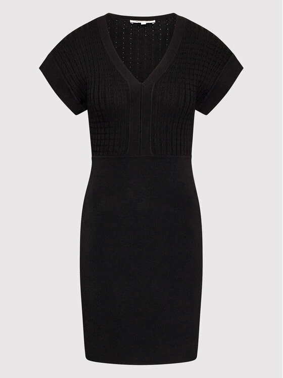 Morgan Γυναίκες Πλεκτά Φορέματα Φόρεμα υφασμάτινο 221-RMOLI Μαύρο Slim Fit 7 Morgan Γυναίκες Πλεκτά Φορέματα Φόρεμα υφασμάτινο 221-RMOLI Μαύρο Slim Fit - Image 5