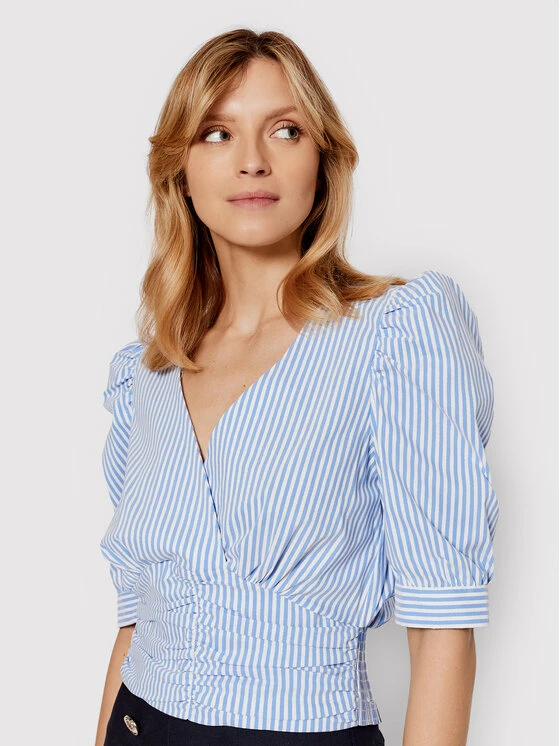 Morgan Γυναίκες Μπλουζάκια Μπλουζάκι 212-OTOU1 Μπλε Regular Fit 6 Morgan Γυναίκες Μπλουζάκια Μπλουζάκι 212-OTOU1 Μπλε Regular Fit - Image 4