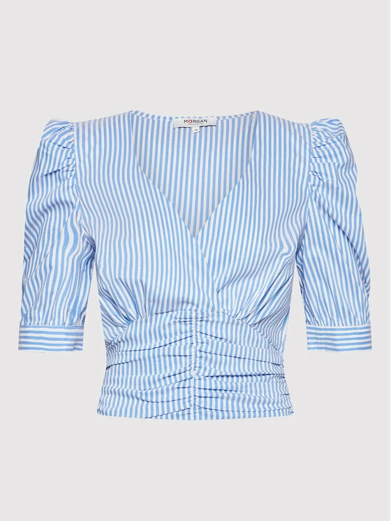 Morgan Γυναίκες Μπλουζάκια Μπλουζάκι 212-OTOU1 Μπλε Regular Fit 7 Morgan Γυναίκες Μπλουζάκια Μπλουζάκι 212-OTOU1 Μπλε Regular Fit - Image 5