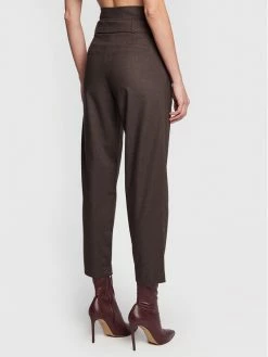 Morgan Γυναίκες Υφασμάτινα Παντελόνια Παντελόνι υφασμάτινο 222-PROBI.F Καφέ Relaxed Fit -Εξοδος Morgan Κατάστημα unnamed file 76