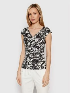 Morgan Γυναίκες Μπλουζάκια Μπλουζάκι 221-DOT Μαύρο Regular Fit