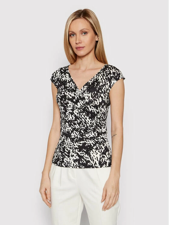 Morgan Γυναίκες Μπλουζάκια Μπλουζάκι 221-DOT Μαύρο Regular Fit 3 Morgan Γυναίκες Μπλουζάκια Μπλουζάκι 221-DOT Μαύρο Regular Fit