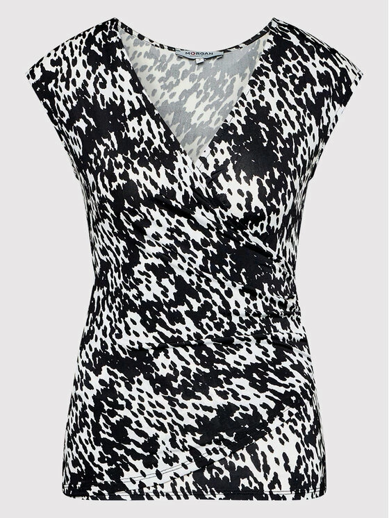 Morgan Γυναίκες Μπλουζάκια Μπλουζάκι 221-DOT Μαύρο Regular Fit 7 Morgan Γυναίκες Μπλουζάκια Μπλουζάκι 221-DOT Μαύρο Regular Fit - Image 5