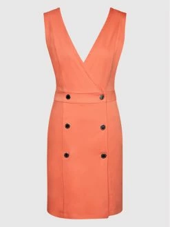 Morgan Γυναίκες Κοκτέιλ Φορέματα Φόρεμα κοκτέιλ 202-RIMON.F Πορτοκαλί Regular Fit -Εξοδος Morgan Κατάστημα unnamed file 784