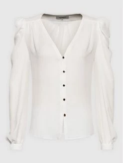 Morgan Γυναίκες Casual Πουκάμισα Πουκάμισο 221-CWORK.F Λευκό Regular Fit -Εξοδος Morgan Κατάστημα unnamed file 789